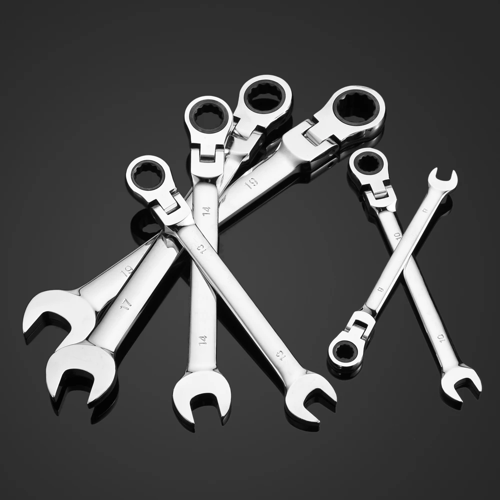Новинка набор гаечных ключей с трещоткой 6 шт. многофункциональный инструмент