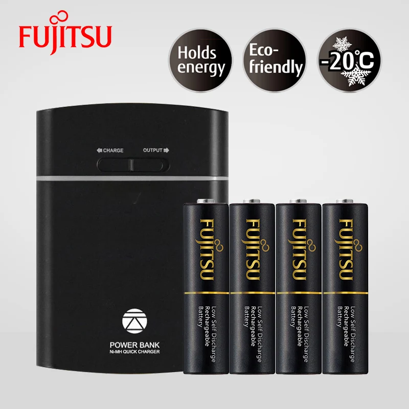 Оригинальная Аккумуляторная батарея и внешний аккумулятор Fujitsu 4 шт./упак. 1 2 в NIMH