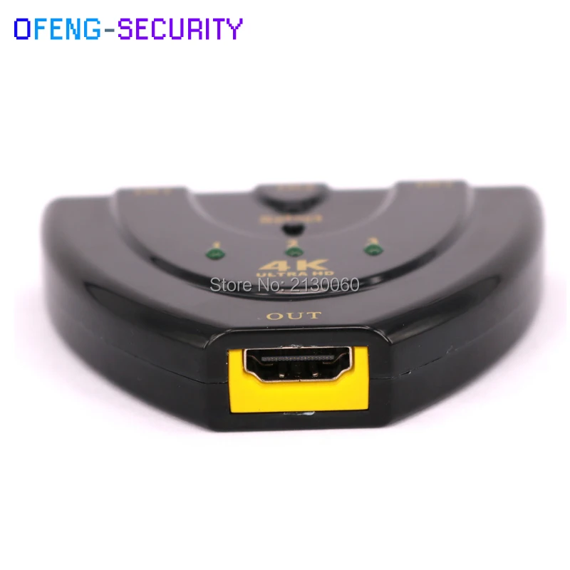 3D Mini 3 порта HDMI переключатель 1.4b 4K * 2 K сплиттер в 1 концентратор портов для DVD HDTV Xbox