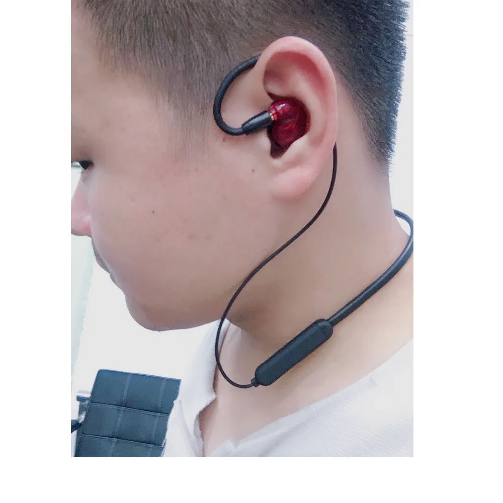 Беспроводной Bluetooth 4 2 HIFI кабель наушников MMCX для Shure SE215 SE535 IE80 IM50 ZS3 TF10 CKS1100 TFZ A2DC 0 75
