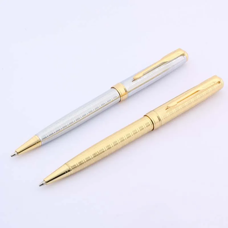 Новинка Высококачественная медная шариковая ручка с нитью матовые черные