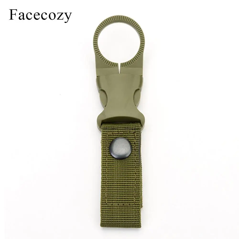 Army Green 1 шт. подвесная Пряжка для бутылки с водой, крючок, портативные уличные инструменты, поясные сумки, пряжка для треккинга, рыбалки, пластиковые тактические пряжки - Цвет: Army Green