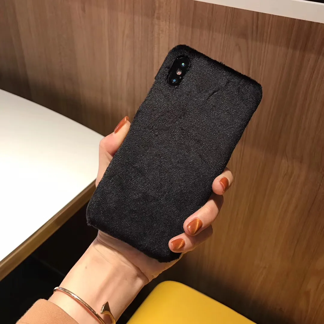 Kawii Корея пушистый чехол для iphone X 6 S 7 Plus 8 чехлы Модные простые милые волосы