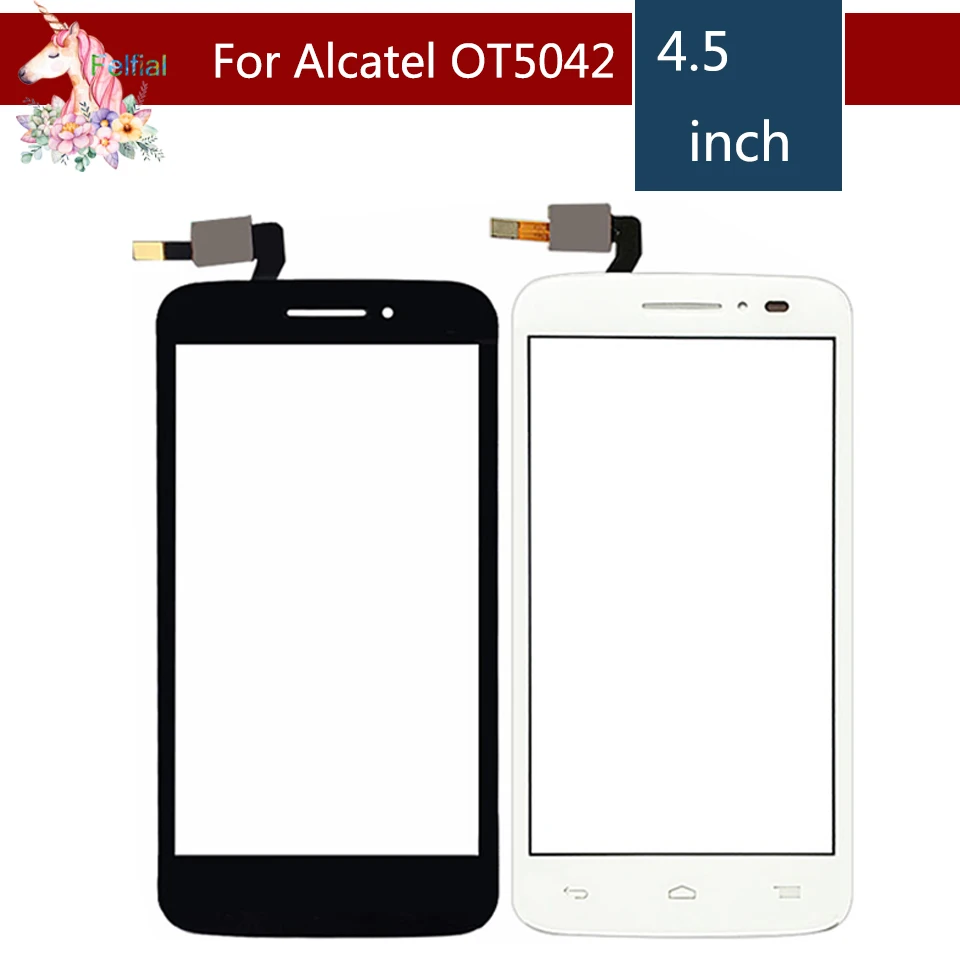 4 5 &quotдля Alcatel One Touch POP 2 5042D OT5042 5042 сенсорный экран дигитайзер Датчик внешнее стекло
