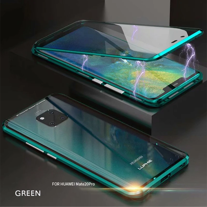 Чехол на весь корпус для Huawei Mate 20 Pro 360 градусов магнитный абсорбирующий