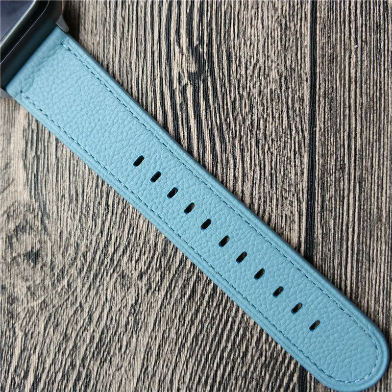 Ремешок для часов Apple Watch Series 4 Прекрасный цветной кожаный ремешок 1 2 3 38 42