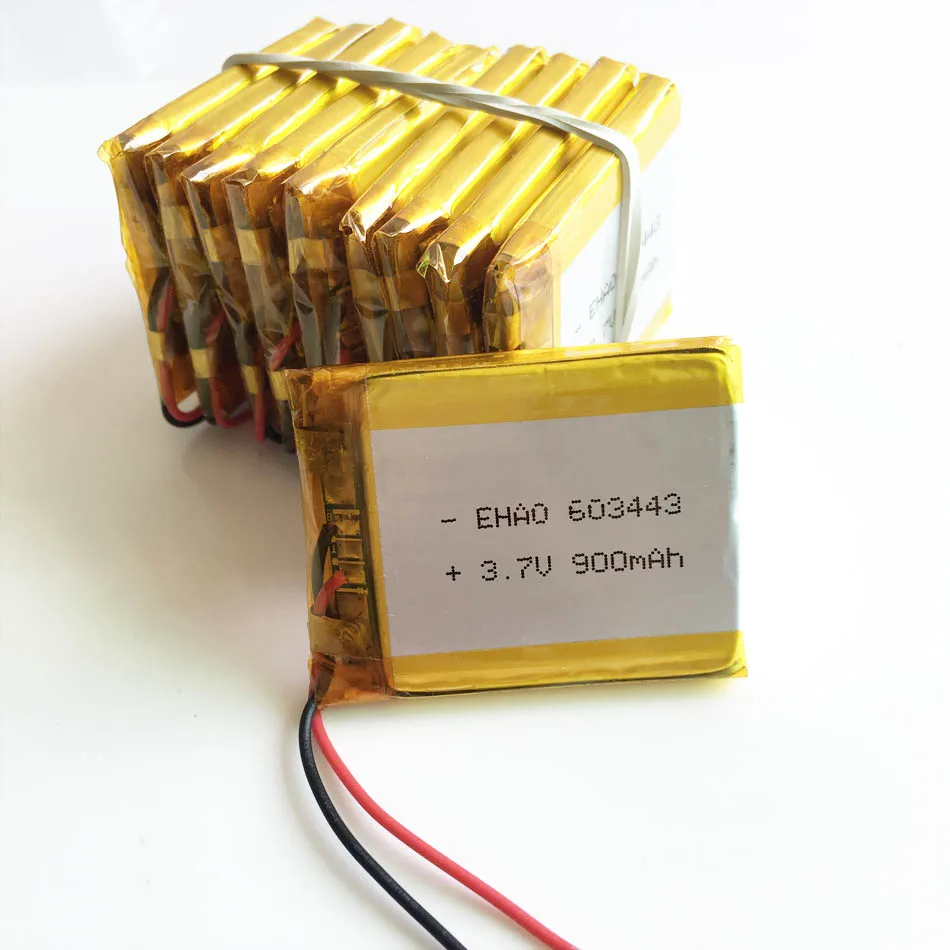 Оптовая продажа литий полимерная аккумуляторная батарея 3 7 в 900 мАч 603443 для Mp3