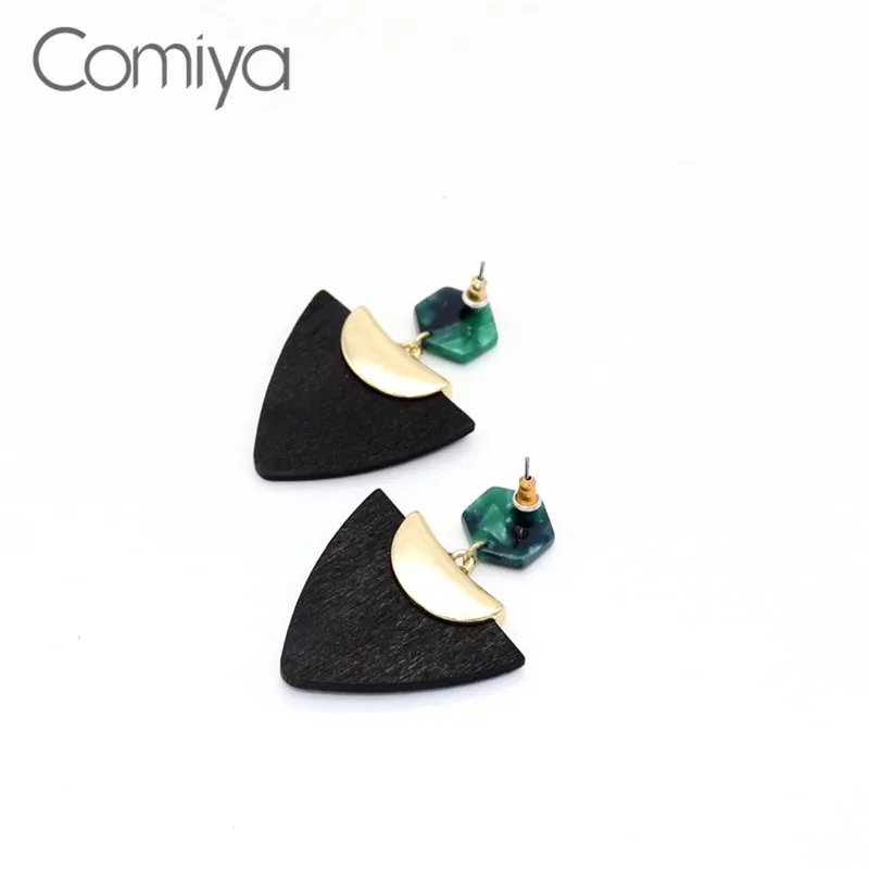 Женские серьги-подвески из цинкового сплава Comiya очаровательные треугольные