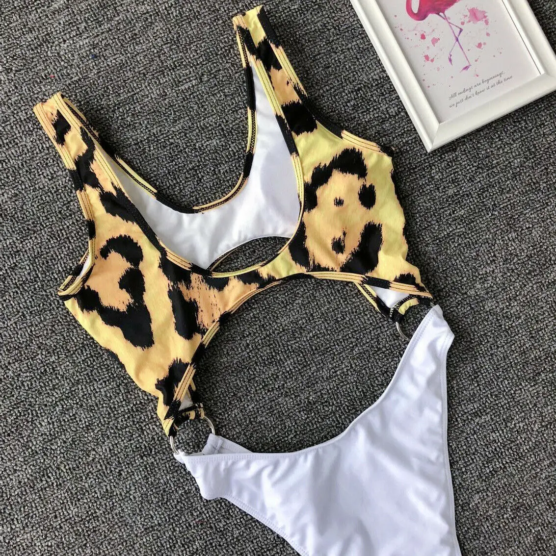 Новинка 2019 хит продаж женский леопардовый купальник с принтом змеи сексуальный