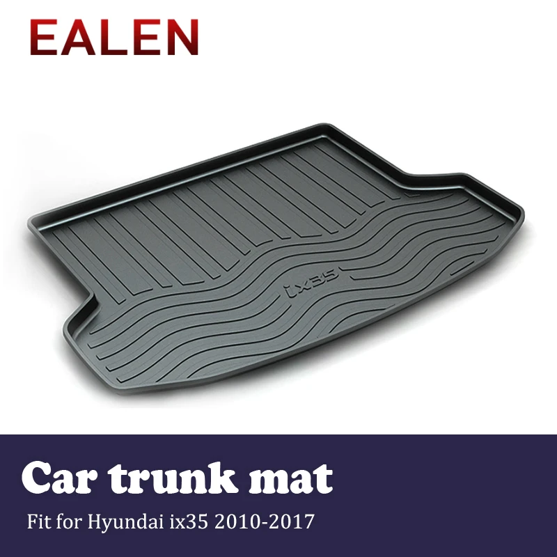 EALEN For Hyundai ix35 2010 2011 2012 2013 2014 2015 2016 2017 Boot Tray Anti-slip mat Accessories 1Set Car Cargo rear trunk mat