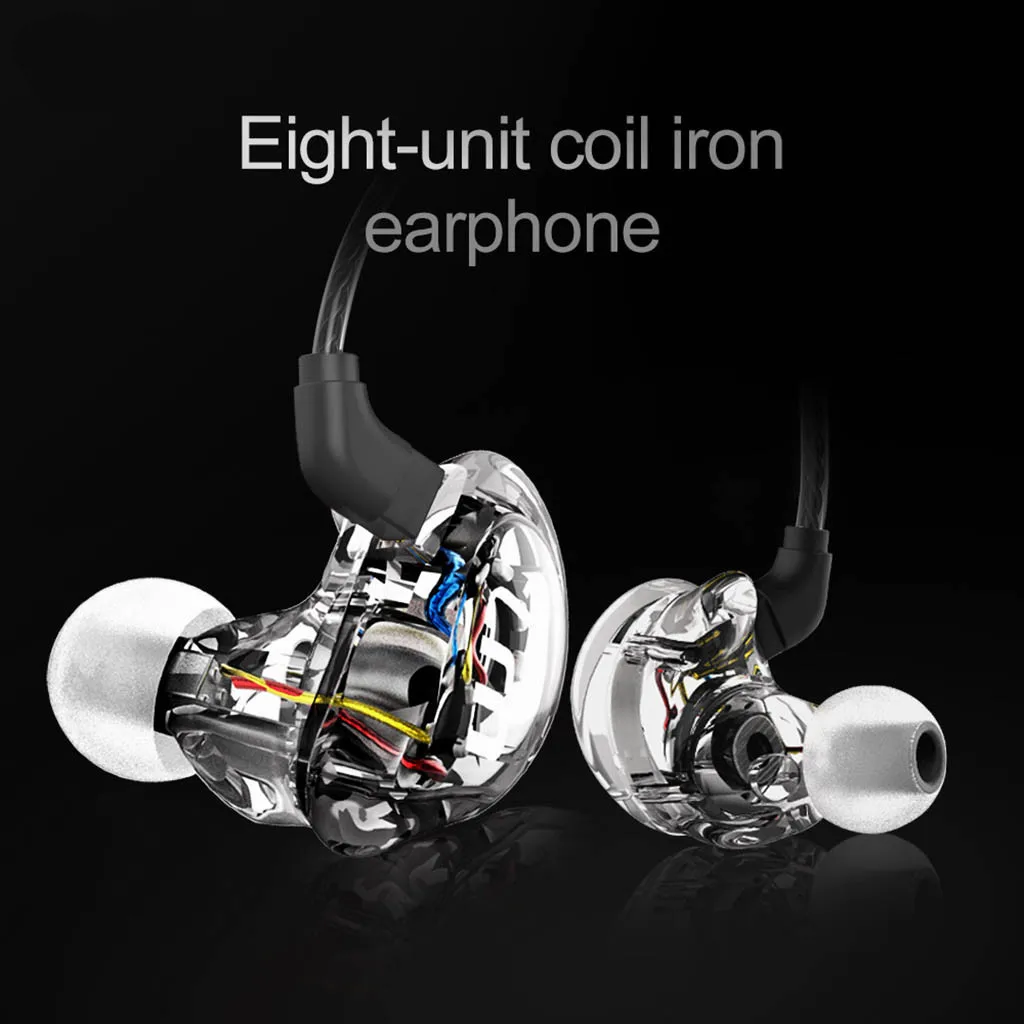 OMESHIN 3,5 мм для TRN V10 Earhifi 8-блок катушки Утюг Профессиональный гарнитура телефон сабвуфер Проводная гарнитура