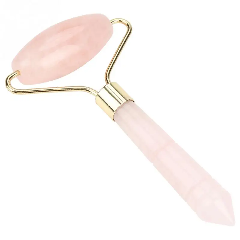 Natural Pink Crystal Massager Body Face Massage Roller Wrinkle Removal Skincare Beauty Tool | Дом и сад