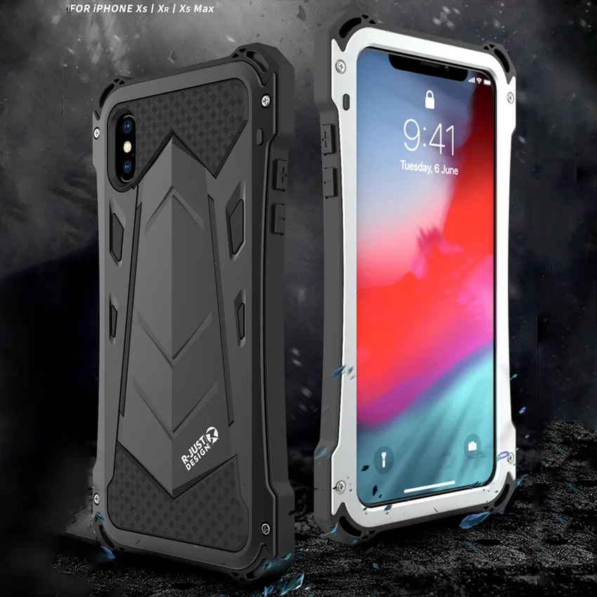 Новый сверхпрочный чехол для iPhone XS Max Doom армированный металлический оригинальный
