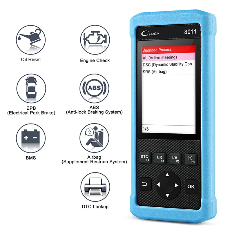 OBD2 Scanner Launch Creader CR8011 BMS EPB ABS SRS Reset ODB2 Auto Diagnostic Tool Automotive |