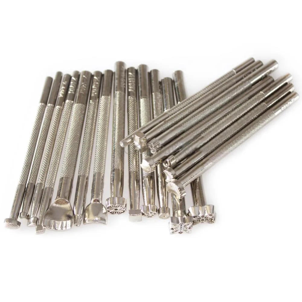 Набор рабочих марок для работы с кожей 20 шт./лот|tool set|carving tool setleather work |