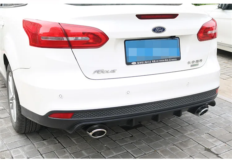 Для Ford Focus задний бампер диффузор протектор для Ford Focus 2013//// средства ухода за кожей комплект бампер спойлер задней крышки задний спойлер