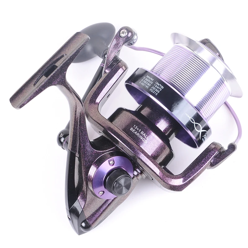 Hynix 8000 13 + 1BB long shot reel casting for carp and salt water surf spinning big sea fishing Metal Fishing Reel | Спорт и