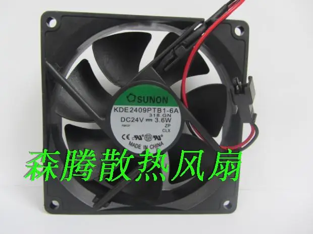 Оригинальный SUNON KDE2409PTB1 6A 24V 3 6 W 9cm 90*90*25mm fan drive|sunon kde2409ptb1-6a|25mm fansunon 24v |