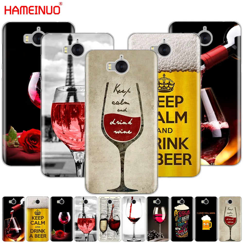 HAMEINUO чехол для сотового телефона с надписью keep calm and drink a bear wine huawei honor 3C 4X 4C 5C 5X 6 7 Y3