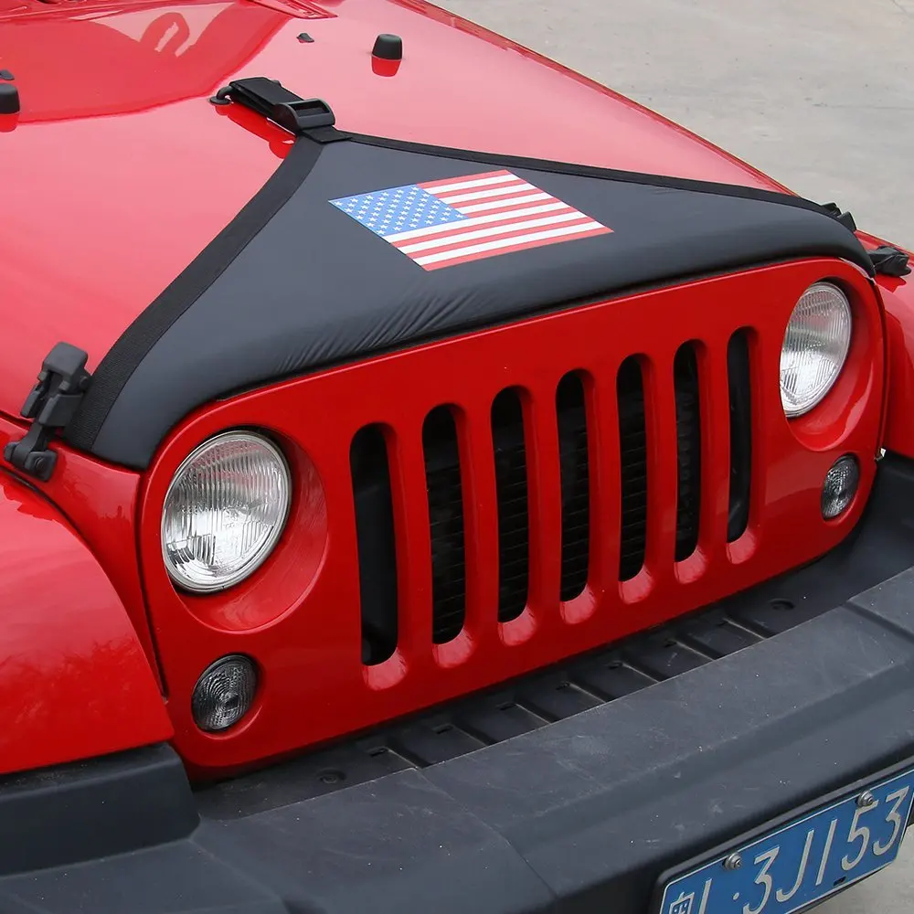Marloo для Jeep Wrangler JK JKU 2007 2017 аксессуары Передняя Крышка бюстгальтера Защитная