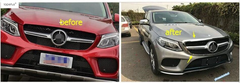 Аксессуары для Mercedes Benz GLE Coupe ( C292 ) 320 400 450 2015 2016 2017 Передняя головка решетка гриль