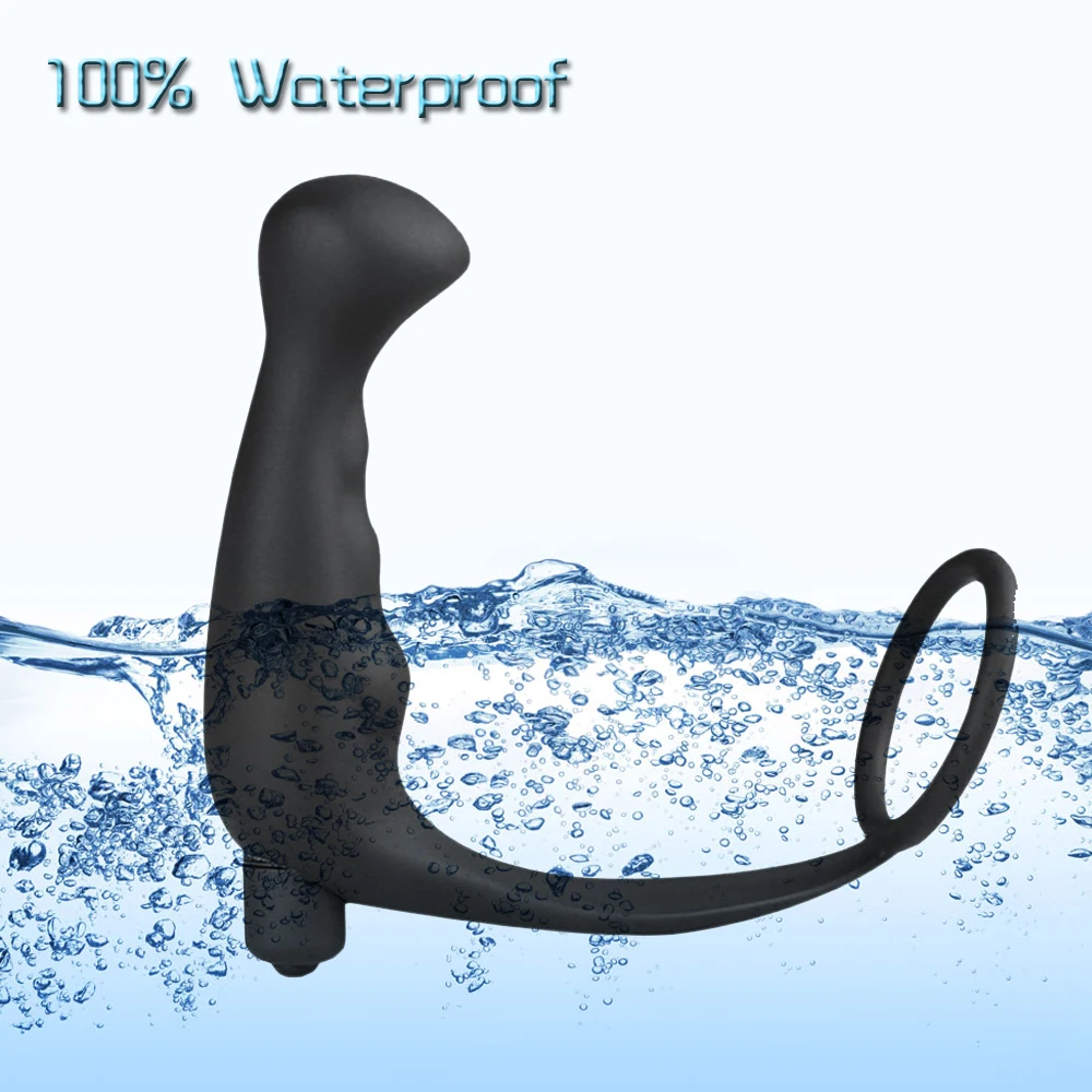 IKOKY Silicone Anal Vibrator Butt Plug Men Climax Delay Ejaculation Adult Products Prostate Massager Sex Toys for Cock Ring | Красота и
