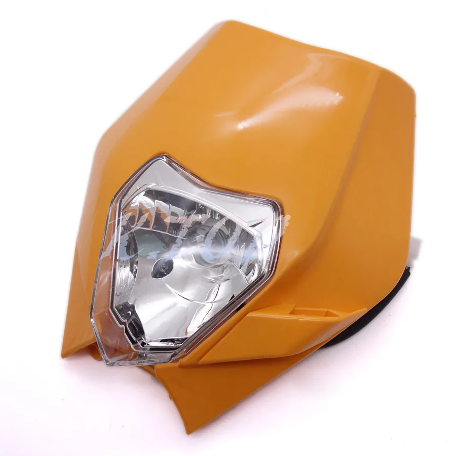 Мотоциклетная пластиковая фара оранжевого цвета двойной Спорт супер-MX