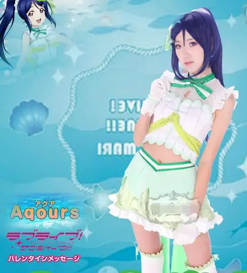 Love Live!Sunshine! Аниме Aqours koibinaritai AQUARIUM Takami Chika Kurosawa Ruby униформа косплей костюм платье