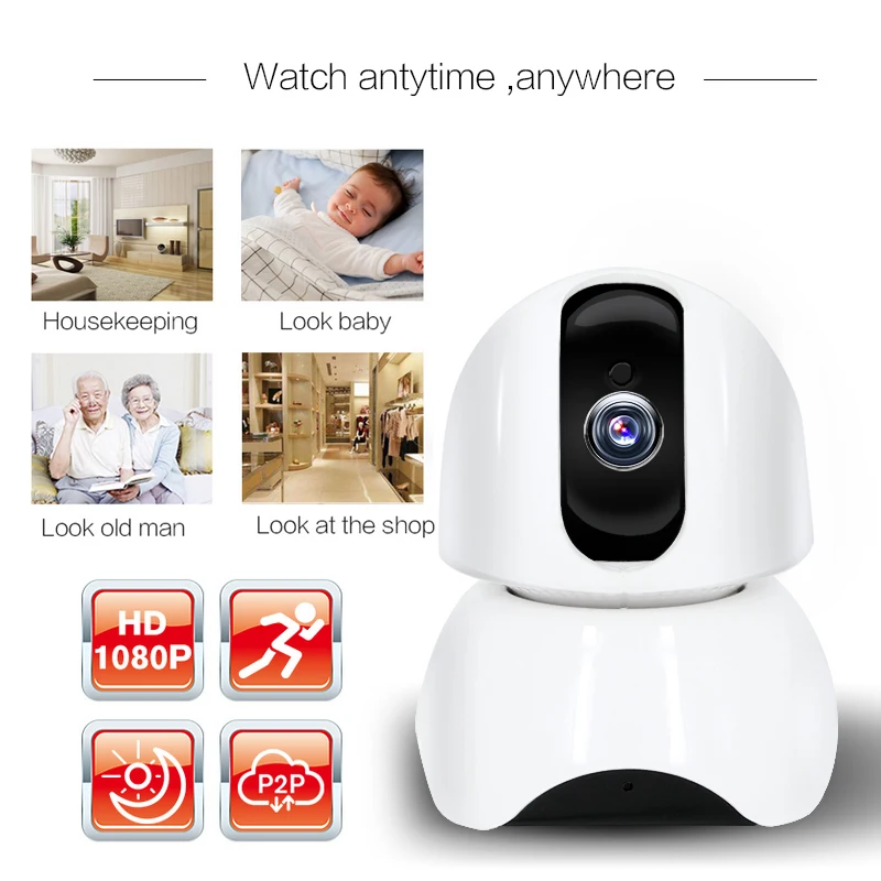 IP камера видеонаблюдения Wi Fi HD 360 МП 10 м|Камеры видеонаблюдения| |