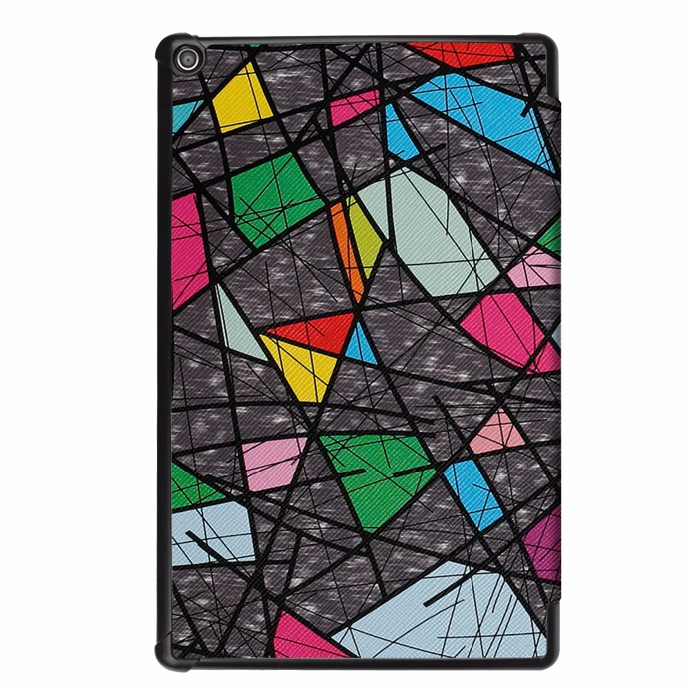 Чехол для Amazon Kindle Fire HD 10 2017 тонкий чехол планшета с принтом умный кожаный книжка