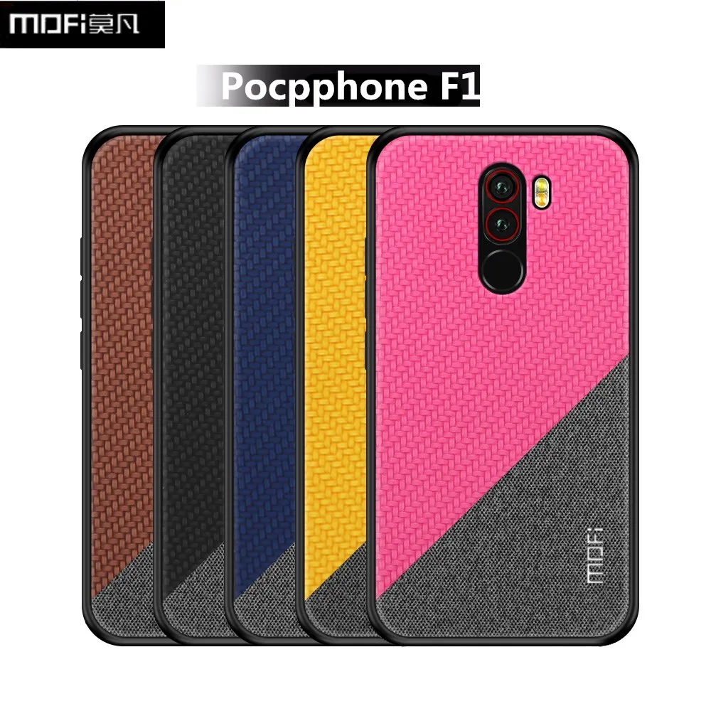 Глобальная версия для Xiaomi POCOPHONE F1 POCO чехол MOFI Роскошные сетчатые тканевые чехлы 6