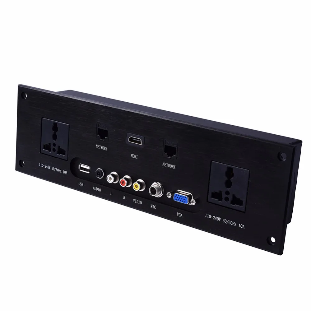 Настенная розетка HD HDMI Видео Аудио VGA Сеть RJ45 панель для выхода