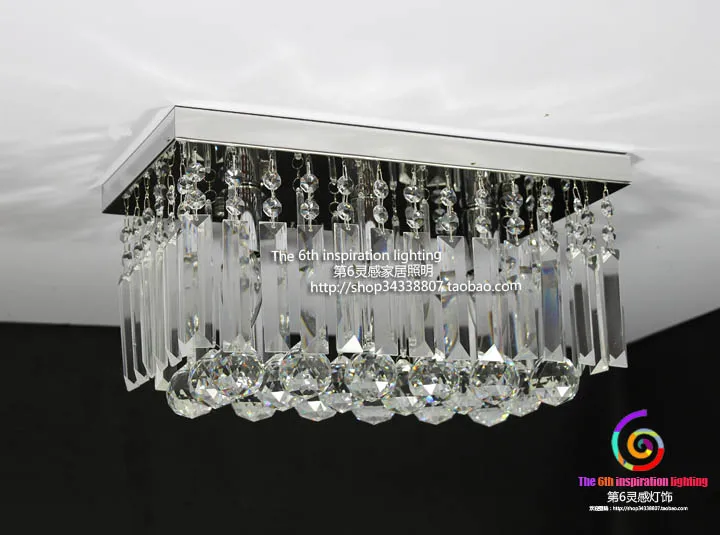 Потолочный светильник светодиодный прямоугольный прозрачный K9|luminaria led|modern