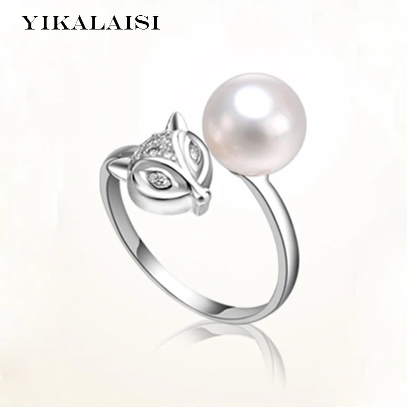 

YIKALAISI 2017 новые ранние ювелирные изделия кольцо с пресноводным жемчугом обручальные кольца 925 Стерлинговое Серебро ювелирные кольца для жен...