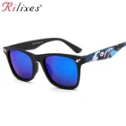 Классные детские солнцезащитные очки для мальчиков и девочек rilifox, модные солнцезащитные очки с покрытием, детские солнцезащитные очки