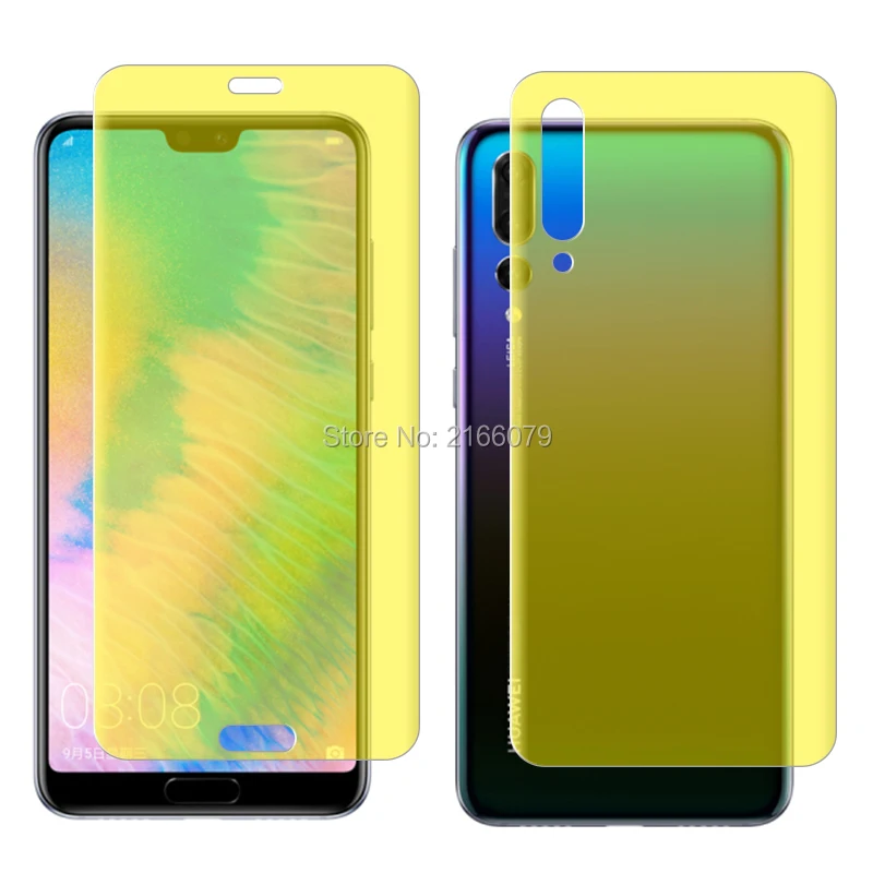 Для Huawei P20 Pro / Lite Nova 3e мягкая ТПУ Передняя и задняя полная защита экрана прозрачная