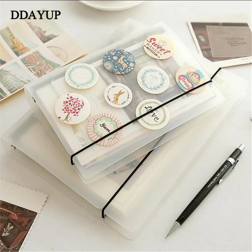 A5/A6/A7 PVC Notebook Accessory Sheet Shell Office School Stationery Transparent Concise 6 Holes Binder Planner Cover | Канцтовары для