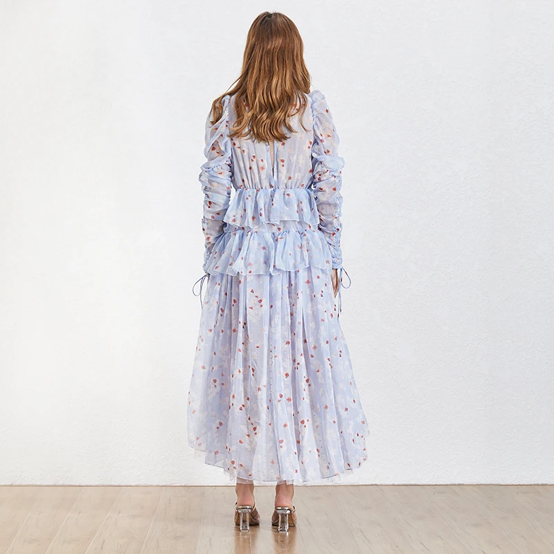 TWOTWINSTYLE 2019 летнее элегантное асимметричное женское платье стоячий воротник