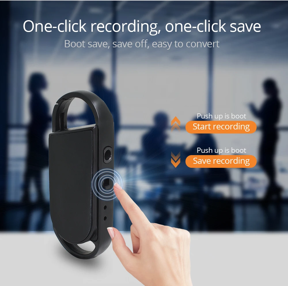 Tishric 8 Гб мини USB диктофон Профессиональный диктофон цифровой аудио переносной диктофон с WAV, mp3-плеер