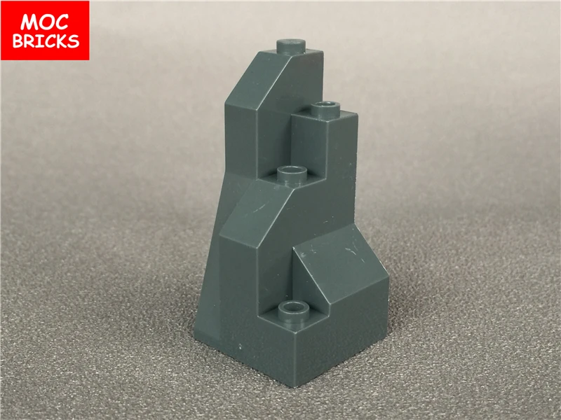 50 шт./лот кубики Moc DIY s557 и s559 темно-серый холм/Горные камни для сада камней рок развивающие строительные блоки фигурка подарки для детей