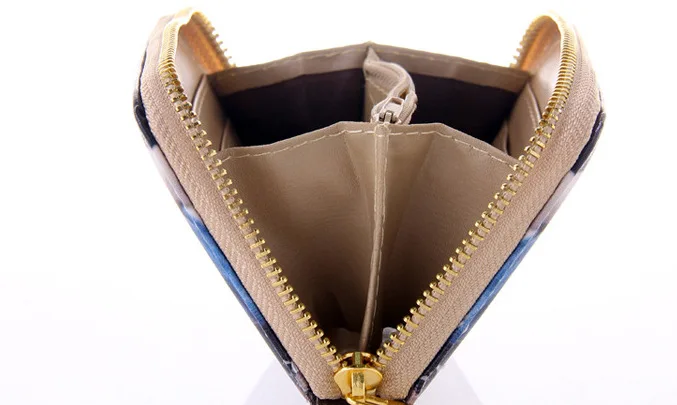 Красочный японский кошелек из искусственной кожи с молнией|wallet animal|wallet paperpurse wallet