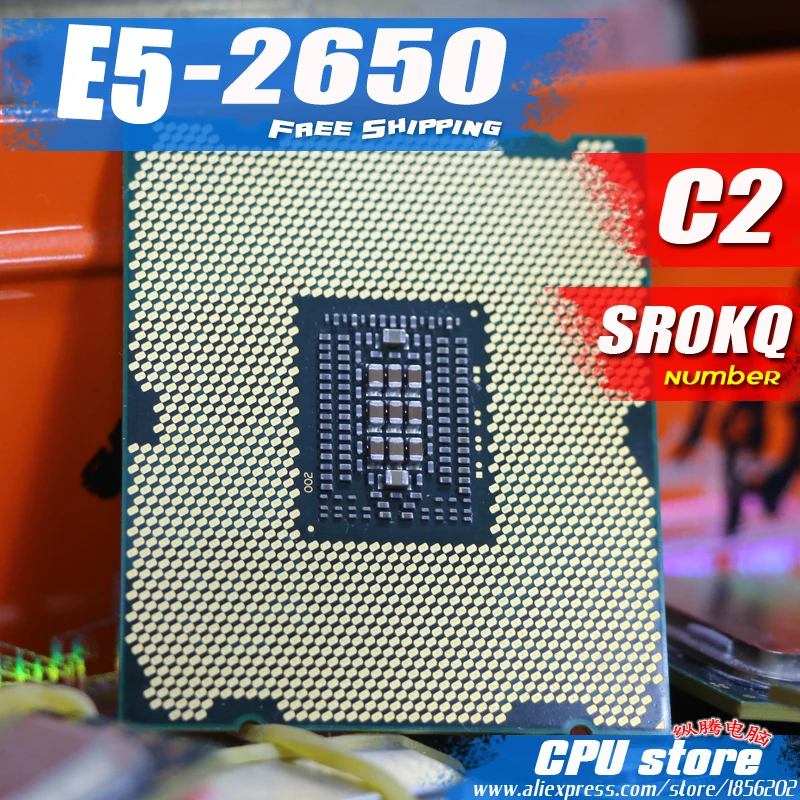 Intel Xeon E5-2650 C2 SR0KQ 20 м Кэш/2,0/ГГц/8,00 GT/s 95 Вт LGA 2011 E5 2650, E5 2670 2660 Процессор