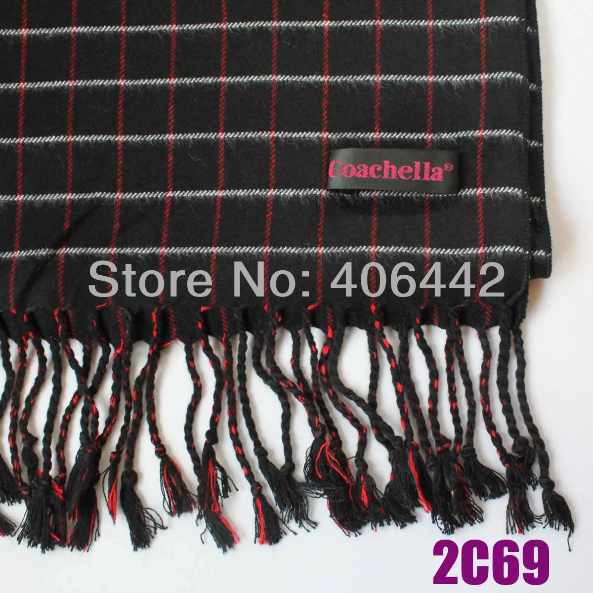 Длинный шарф в шотландскую клетку с бахромой из вискозы|long scarf|fashion scarfscarf fashion |