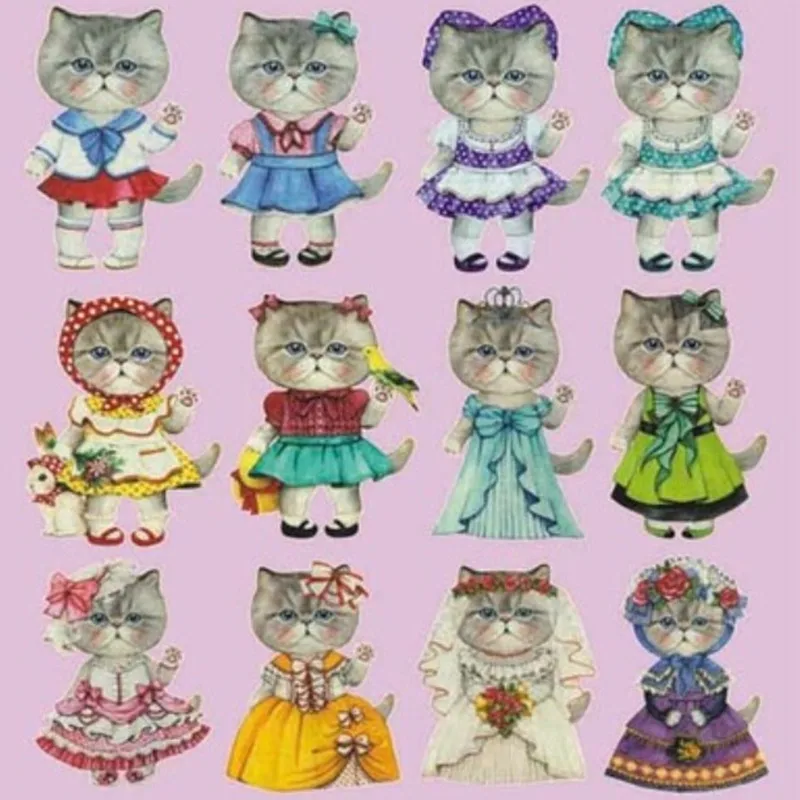 Милая кошка нашивки ткань для DIY бумажника офсетная печать Железная Ткань | Дом и