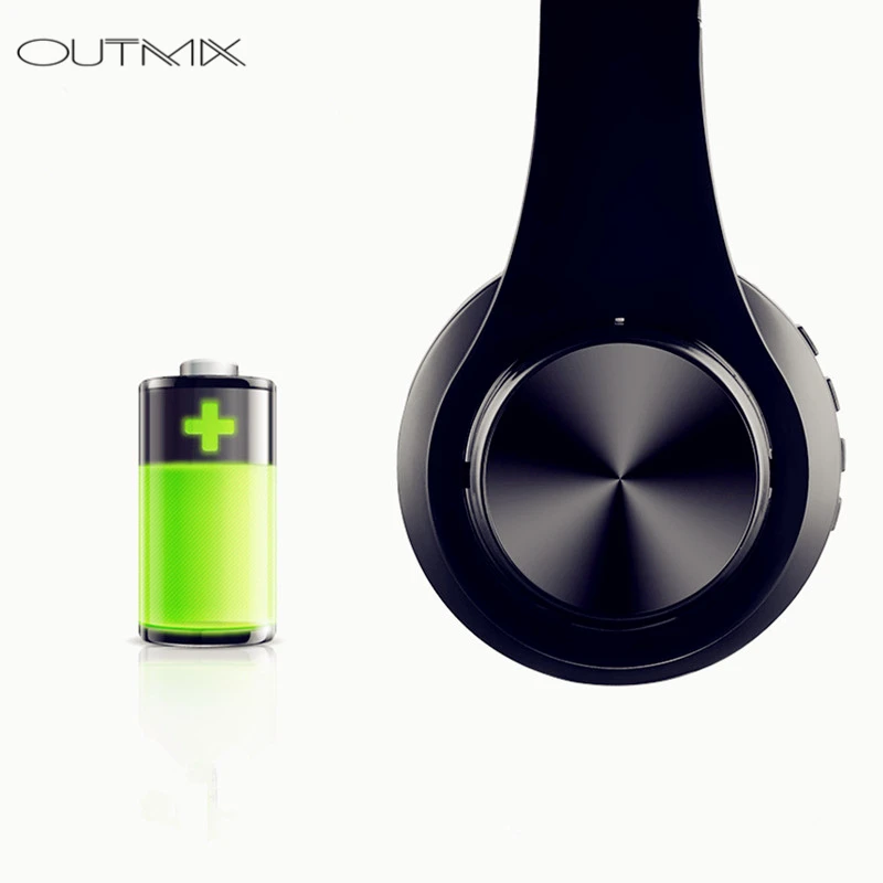 Беспроводные наушники OUTMIX Bluetooth гарнитура складные регулируемые с микрофоном