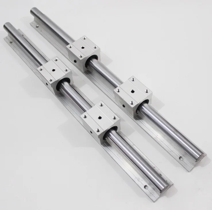 2 шт. SBR16 L 1500mm рельсовая линейная направляющая + 4 SBR16UU блоки линейных подшипников