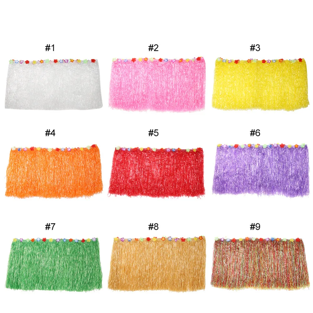 Настольная юбка цветная инкрустированная цветами ПП искусственная трава для