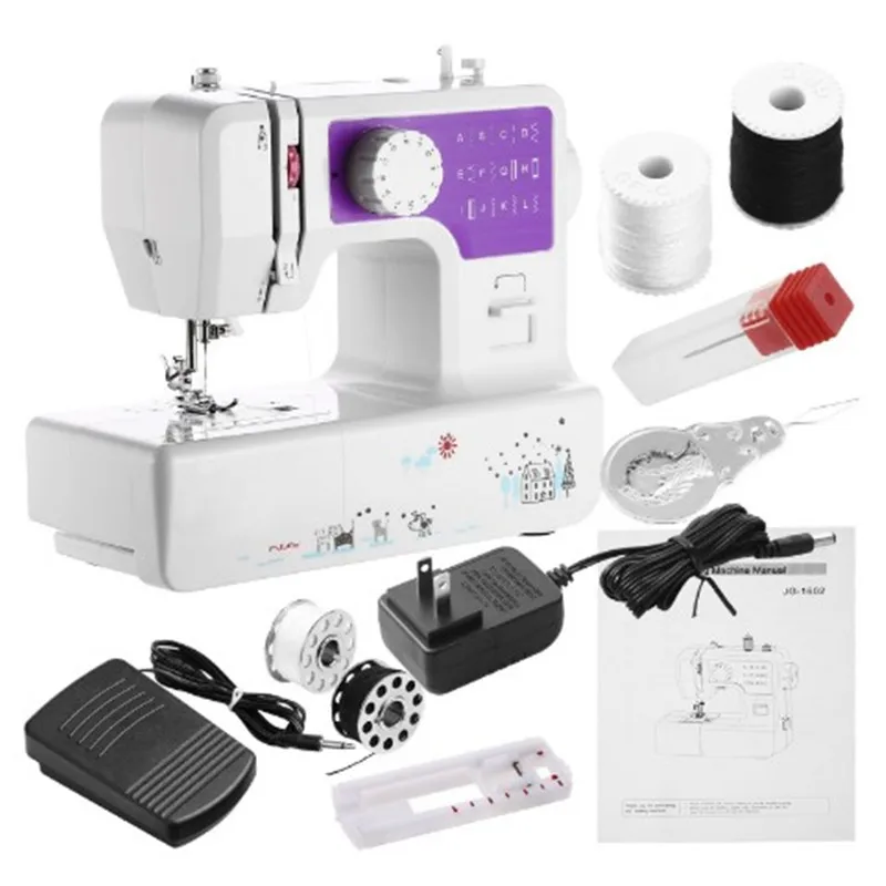

Mini Sewing Machine 1602 Electric Household multi-function Eating Thick 12 Kinds Of Stitch Sewing Machine European Reg