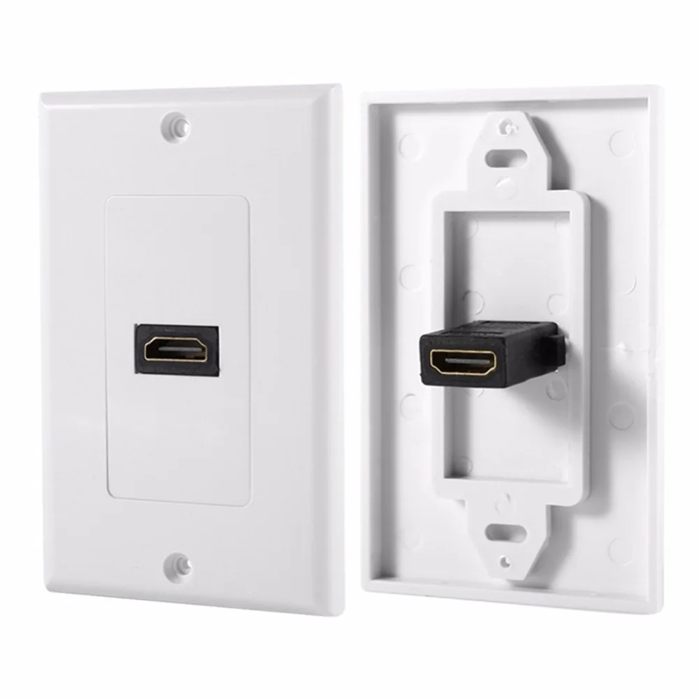 6 дюймовый настенный HDMI кабель со встроенным гибким высокоскоростным кабелем и