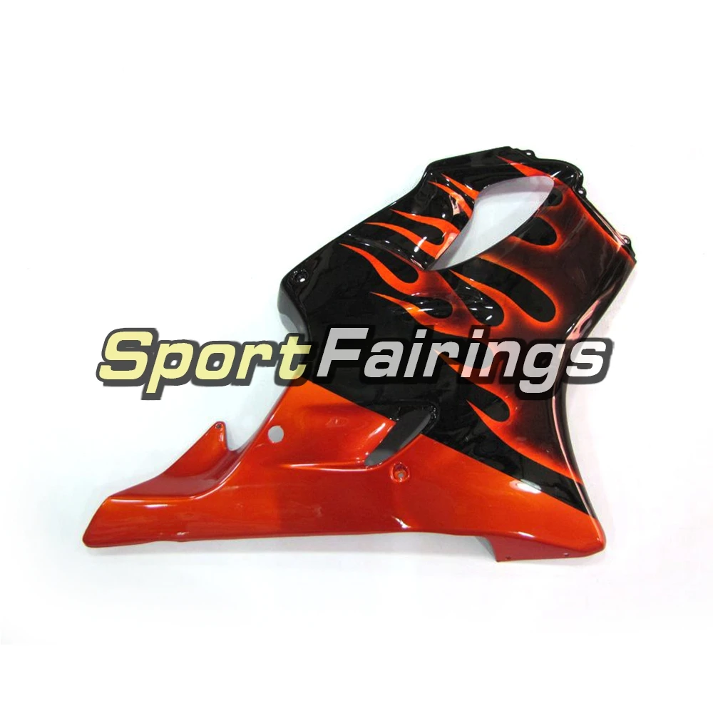 Motorbike ABS Plastic Injection Full Fairing Kits For Honda CBR600 F4 Year 99 00 1999 2000 CBR600F Black Orange Flames Fairings |
